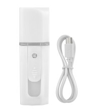 Mini Size Cool Mist Facial Steamer Facial Restoration Moisturizing Atomization Nano Facial Mister USB Charging Multifunction Device For Face And Hair