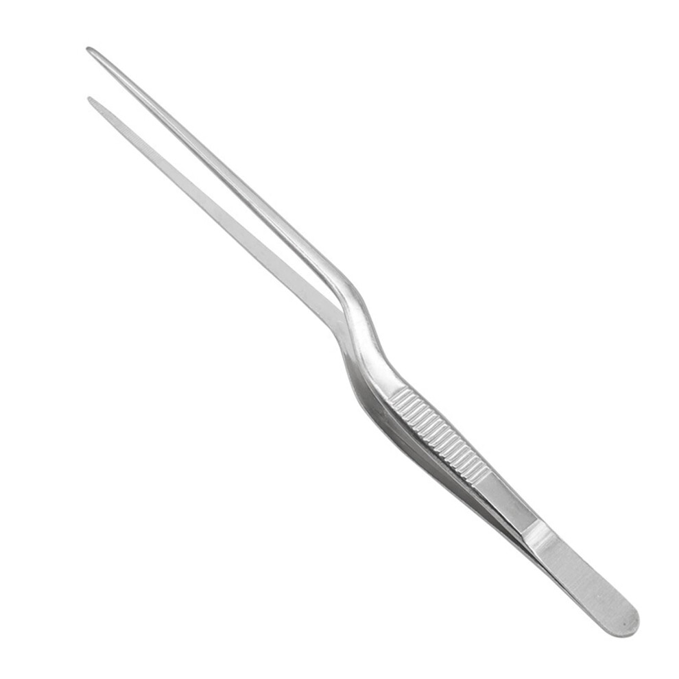 Ear Wax Removal Tool Stainless Steel Ear Cleaning Tweezers 30 Degree Bent Tip Precision Design