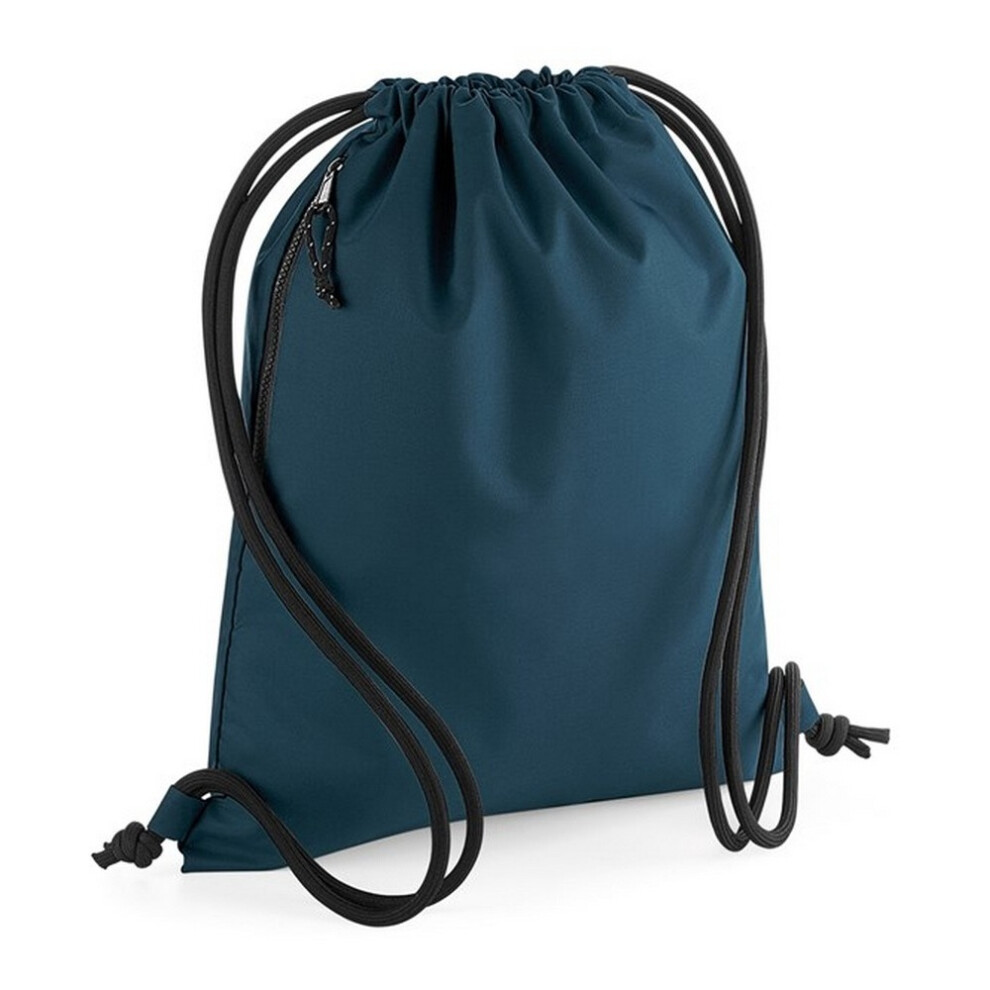 Bagbase (One Size, Petrol ) Unisex Adult Recycled Drawstring Bag Blue