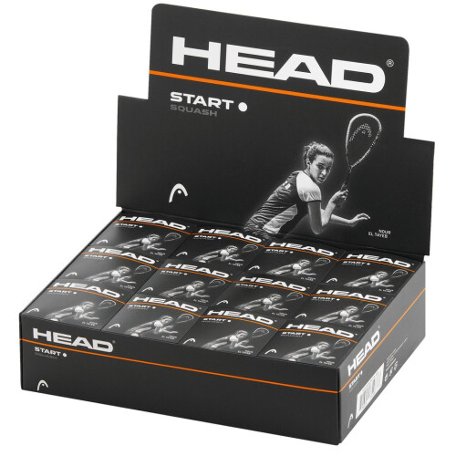HEAD Head Start Single Dot Squash Balls (Pack of 12) 2