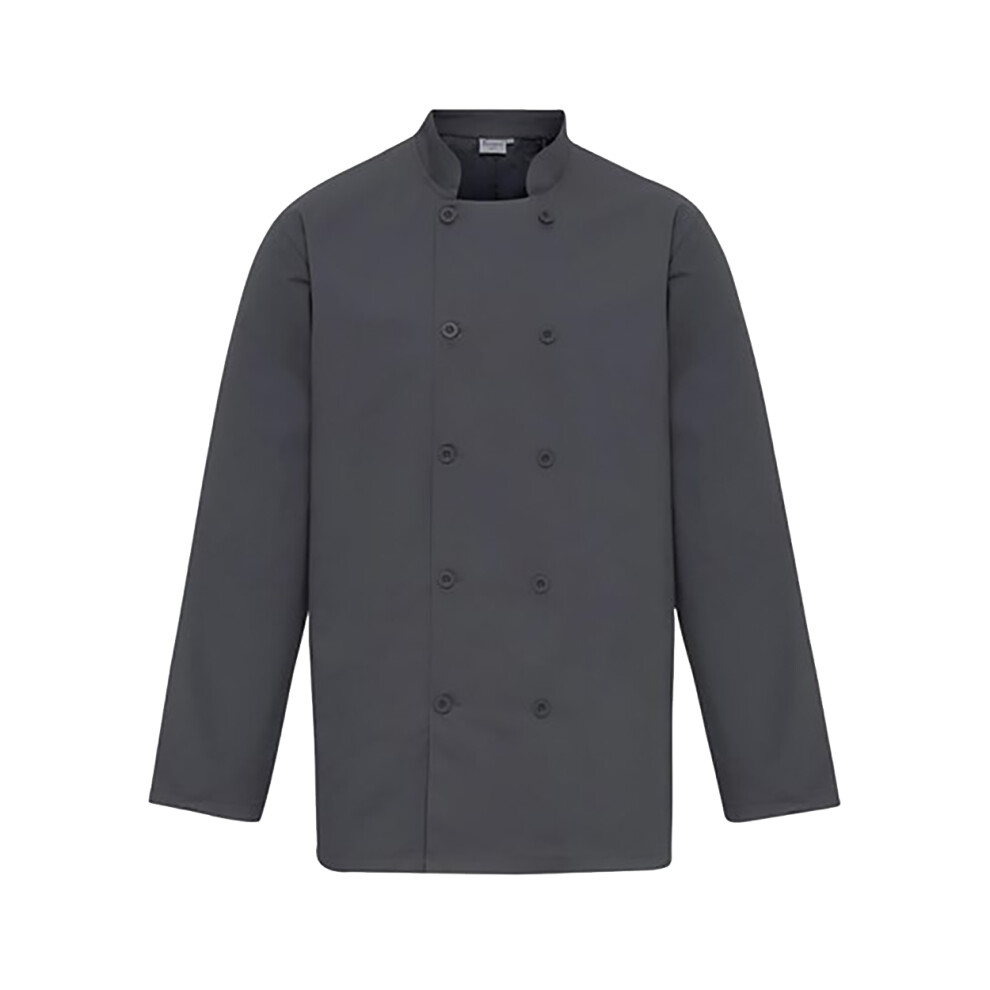 Premier (M, Steel) Unisex Chefs Jacket