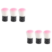 Makeup Brush Set 6pcs Soft Bristles Smooth Blending Travel Friendly Pink Durable Handles