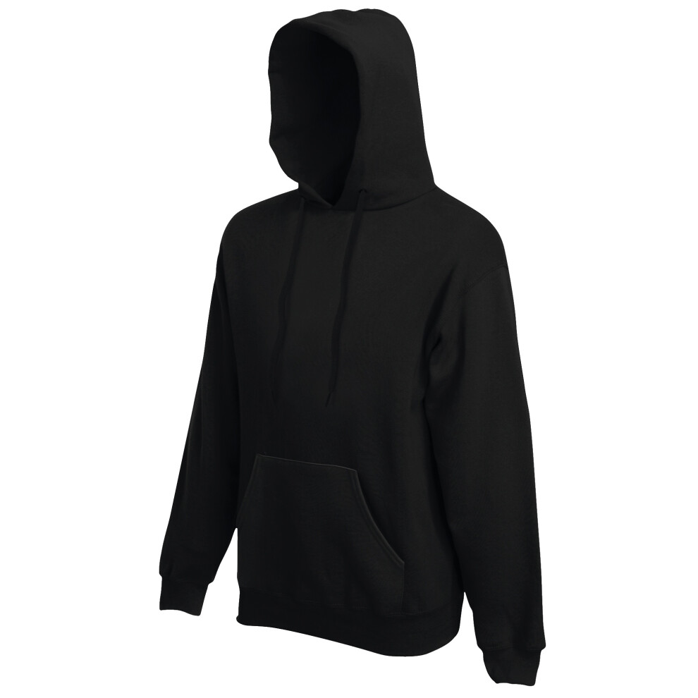 (XL, Black) Fruit Of The Loom Mens Premium 70/30 Hooded Sweatshirt / Hoodie