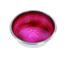 (13cm, Magenta) Weatherbeeta Non-slip Stainless Steel Shade Dog Bowl