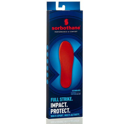 Sorbothane (5 UK-6 UK, Red/Blue) Sorbothane Full Strike Insoles 1