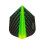 (One Size, Black/Green) Harrows Quantum Dart Flights 2
