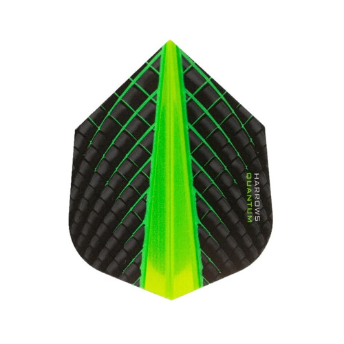 (One Size, Black/Green) Harrows Quantum Dart Flights 1