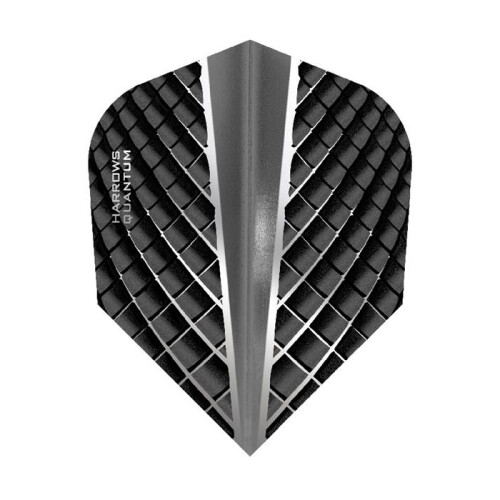 (One Size, Black/Grey) Harrows Quantum Dart Flights