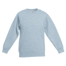 (3-4 Years, Heather Grey) Fruit Of The Loom Kids Unisex Premium 70/30 Sweatshirt