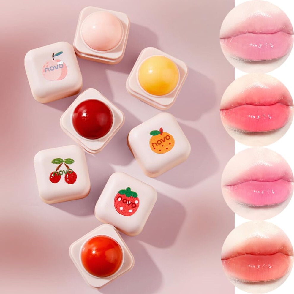 4 Pack Color Changing Lipstick Set with Vitamin E and Honey, Hydrating Lip Balm for Dry Lips