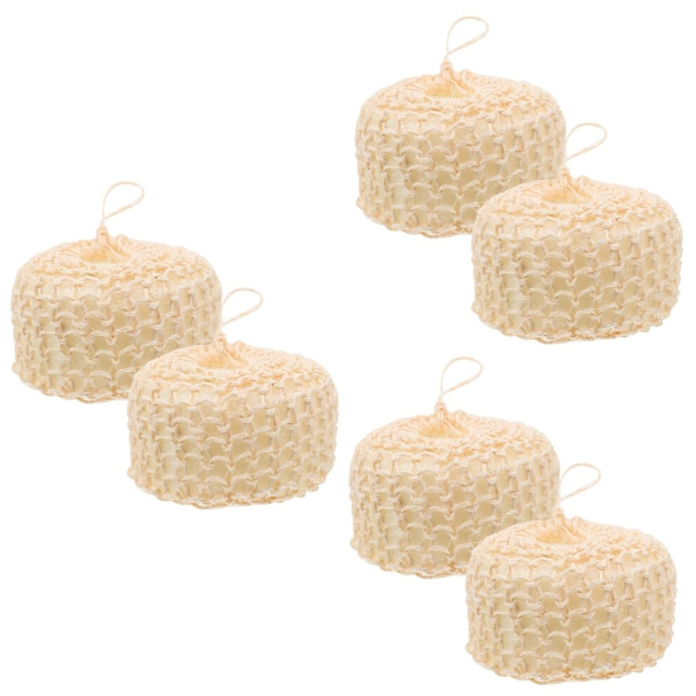6pcs Exfoliating Bath Loofah Set Gentle Mesh Shower Scrubber for Smooth Skin Daily Use