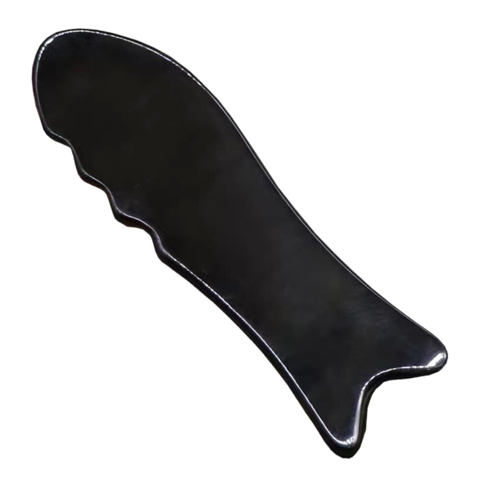 Black Water Buffalo Horn Gua Sha Massage Tool For Full Body And Facial Scraping Therapy
