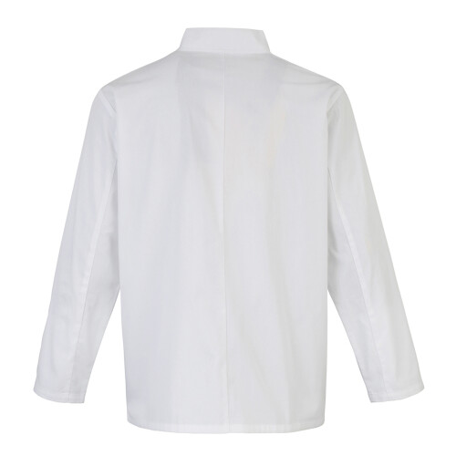 Premier (S, White) Premier Unisex Adult Stud Front Long-Sleeved Chef Jacket 1