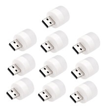 10pcs USB Car Interior Light Mini LED Lamp Warm Ambient Lighting for Vehicles and Home Use