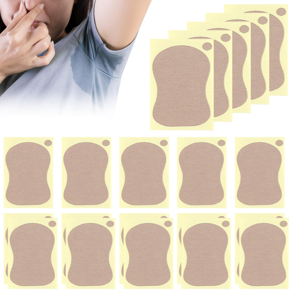 Underarm Sweat Pads 20Pcs Invisible Cotton Armpit Absorbers for Men and Women, Disposable Odor Control