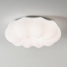 LED Ceiling Light Fixture Nordic Style Acrylic Pumpkin Shape with 3 Color Modes for Bedroom 45cm