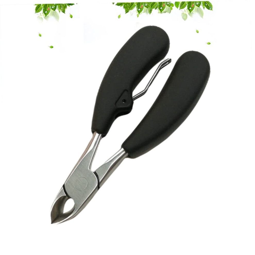 Stainless Steel Toenail Clippers for Thick Nails with Ergonomic NonSlip Grip and Precision Blades