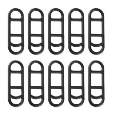 Bike Light Mount with Adjustable Silicone Straps for Secure Handlebar Flashlight Attachment, 10 Pcs