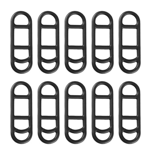 Bike Light Mount with Adjustable Silicone Straps for Secure Handlebar Flashlight Attachment, 10 Pcs