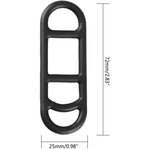 Bike Light Mount with Adjustable Silicone Straps for Secure Handlebar Flashlight Attachment, 10 Pcs 1