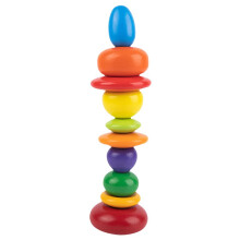 Wood Balancing Stacking Stone Lightweight Building Blocks Rocks Toys