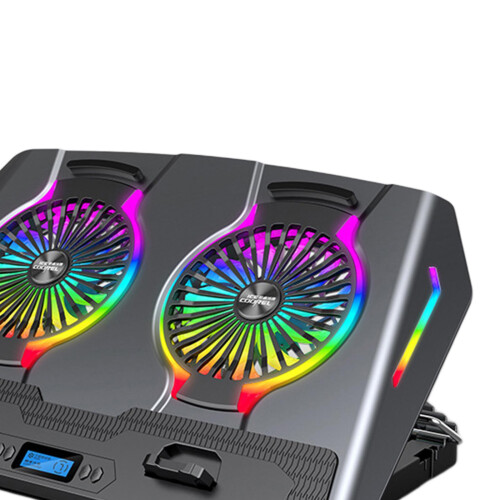 Laptop Cooler Cooling Pad Stand Adjustable Fan For Game PC Notebook Gr 2