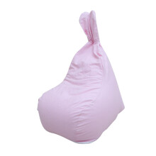 Rabbit Ear Bean Bag Cover Stuffed Animal Toy Storage Organizers Pink