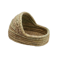 Hand Woven Rabbit Grass House Bed Hut Straw Hamster Nest for Bunny Mic