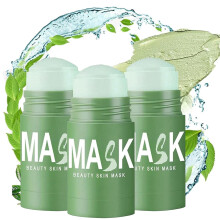 Green Tea Mask Stick 3pcs Deep Pore Cleansing Blackhead Removal Hydrating Clay Face Mask