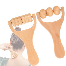 2PCS Wooden Massage Rollers Wood Therapy Massager for Neck Back Foot Leg Arm Muscle Relief