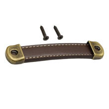 PU Leather Luggage Handle Handle Replace Cabinet Pulls Brown