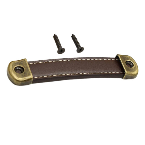 PU Leather Luggage Handle Handle Replace Cabinet Pulls Brown