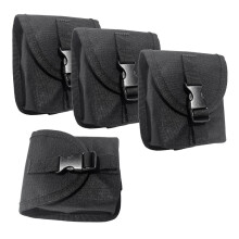 4 Pieces Scuba Diving Spare Weight Belt - Strong & Durable Black