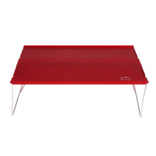 Portable Ultra-light Aluminum Folding Camping Table Desk Outdoor Red