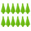 12Pcs Plastic Feather Fletching for DIY Archery Arrows  Green 1