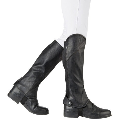Dublin (Small, Black) Dublin Unisex Stretch Fit Half Chaps 2
