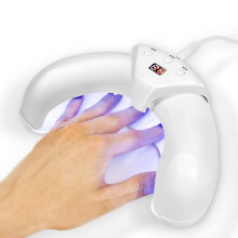 UV LED Nail Lamp with Smart Sensor, Fast Curing, Foldable Design for Home and Salon Use