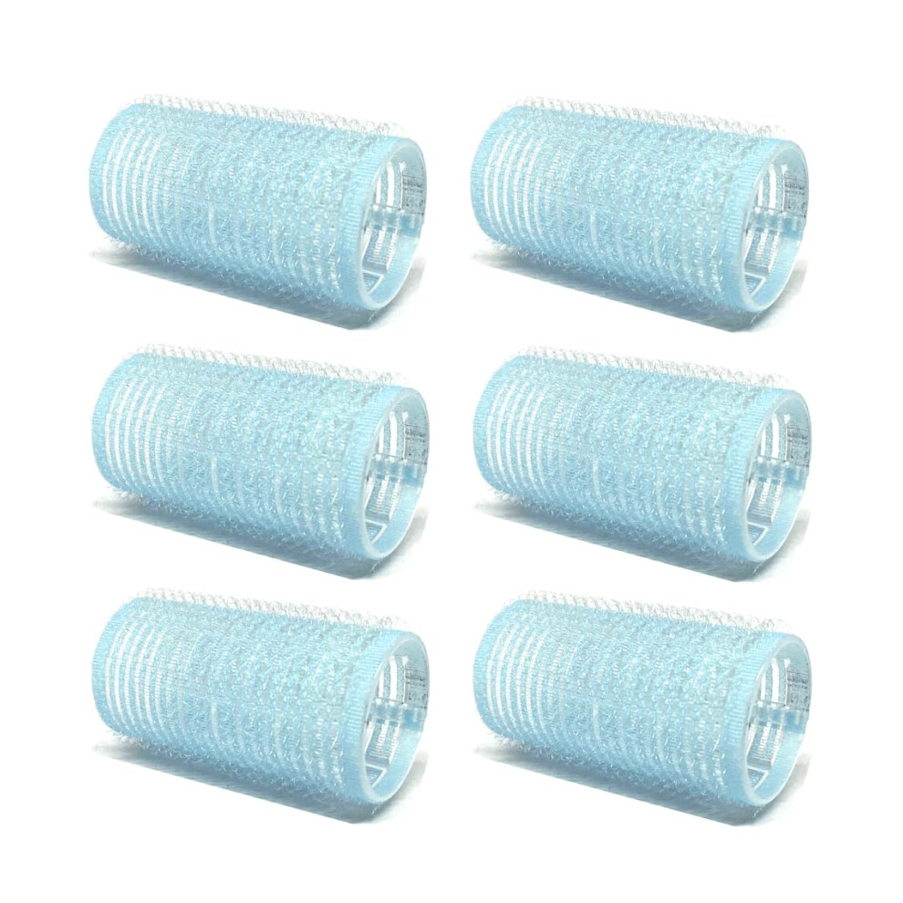 6Pack Self Grip Hair Rollers 3.0cm Heatless Curlers for Volume and Waves, Random Color