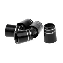 5 Piece Black Golf Tip Sleeve Ferrules Caps Rings Adapters 9.5 x 19 x