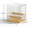 Clear Acrylic Riser Display Case Stand Storage Organizer for Figures T 2