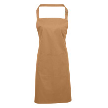 (One Size, Camel) Premier Unisex Adult Colours Pocket Full Apron