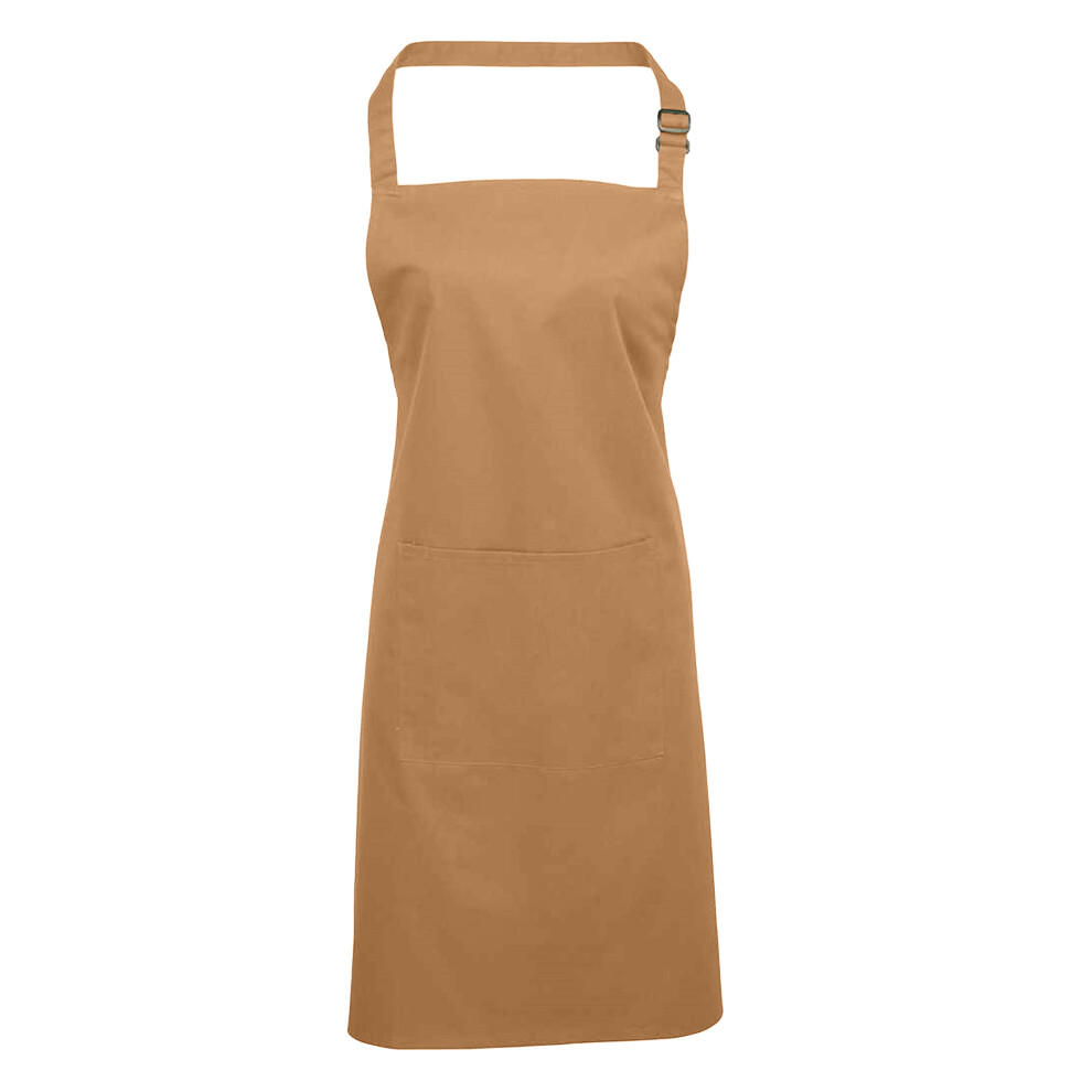 Premier (One Size, Camel) Unisex Adult Colours Pocket Full Apron