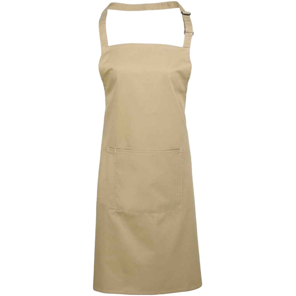 Premier (One Size, Khaki) Unisex Adult Colours Pocket Full Apron