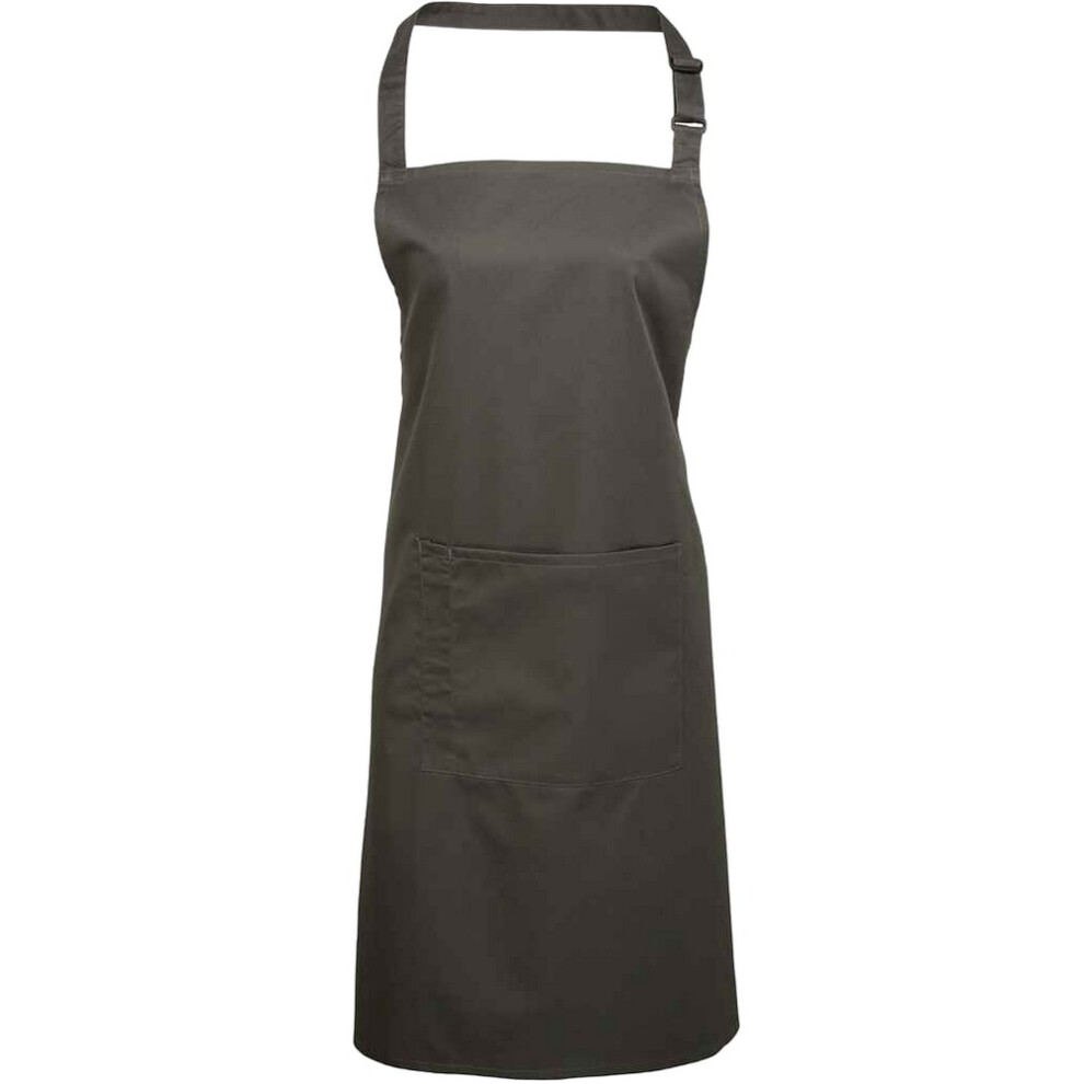 Premier (One Size, Dark Grey) Unisex Adult Colours Pocket Full Apron