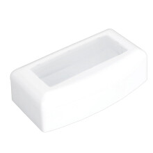 Nail Tool Cleaning Box with Enhanced Cleaning Performance, ABS Makeup Brush and Jewelry Tray, White