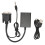 Convertidor VGA a HDMI, cable de PVC, interfaz de 3,5 mm 2