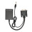Convertidor VGA a HDMI, cable de PVC, interfaz de 3,5 mm 15