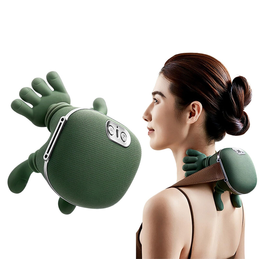 Neck and Shoulder Massager with Heat, 4D Deep Tissue Shiatsu, Wireless for Back Pain Relief