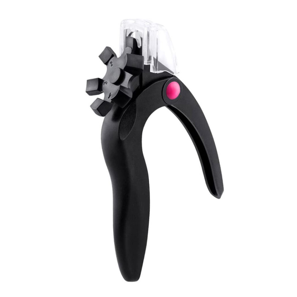 Acrylic Nail Clipper UShaped Stainless Steel False Nail Cutter for Precise Shaping Black