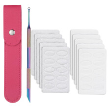 Professional Stainless Steel Cuticle Pusher and Remover Kit, DualEnded Nail Care Tool with Grit Files for Manicure Pedicure